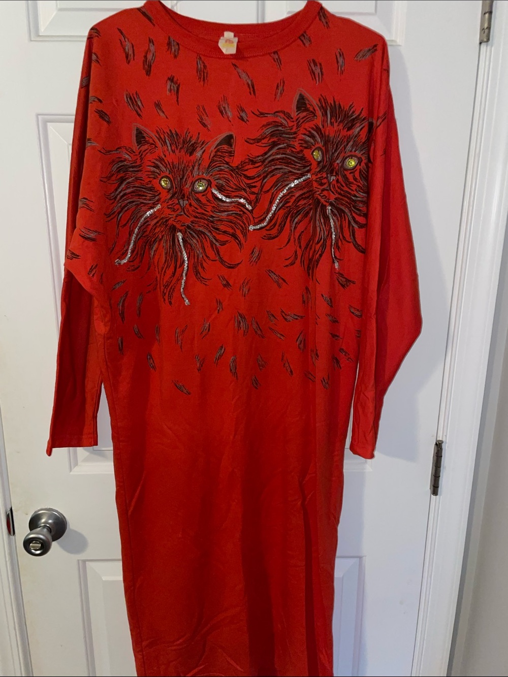 Vintage Cat Lady Dress/Pajamas